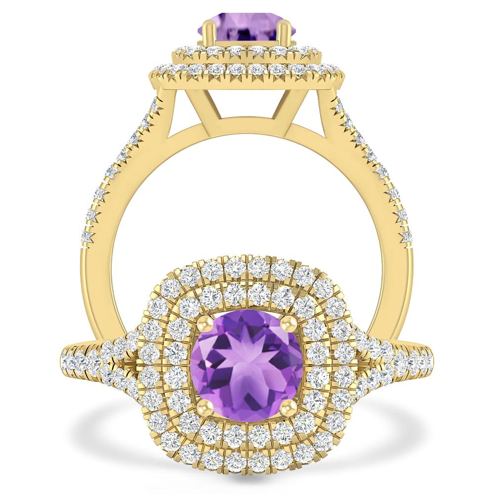 Yellow Gold - Amethyst