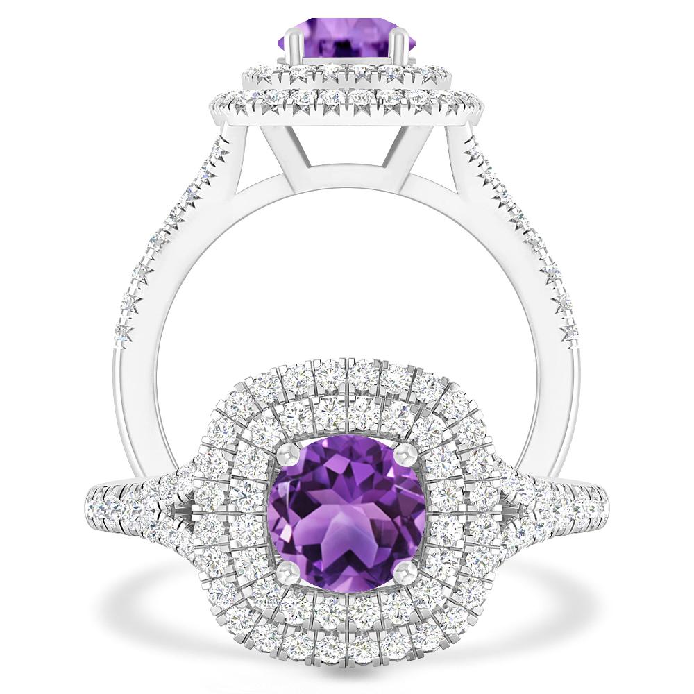 White Gold - Amethyst