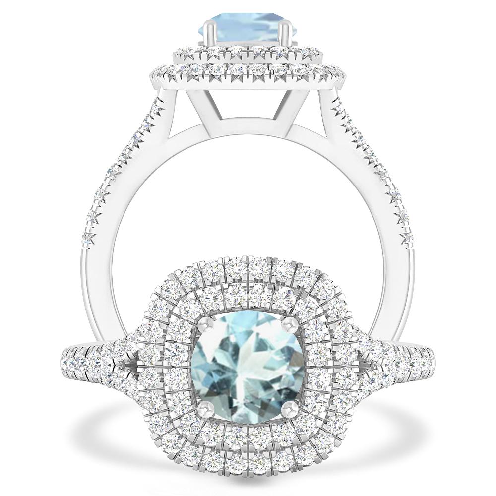 White Gold - Aquamarine