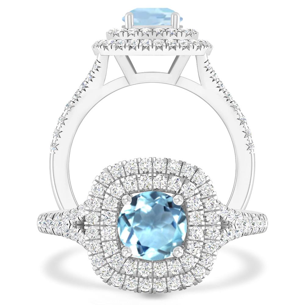 White Gold - Aquamarine