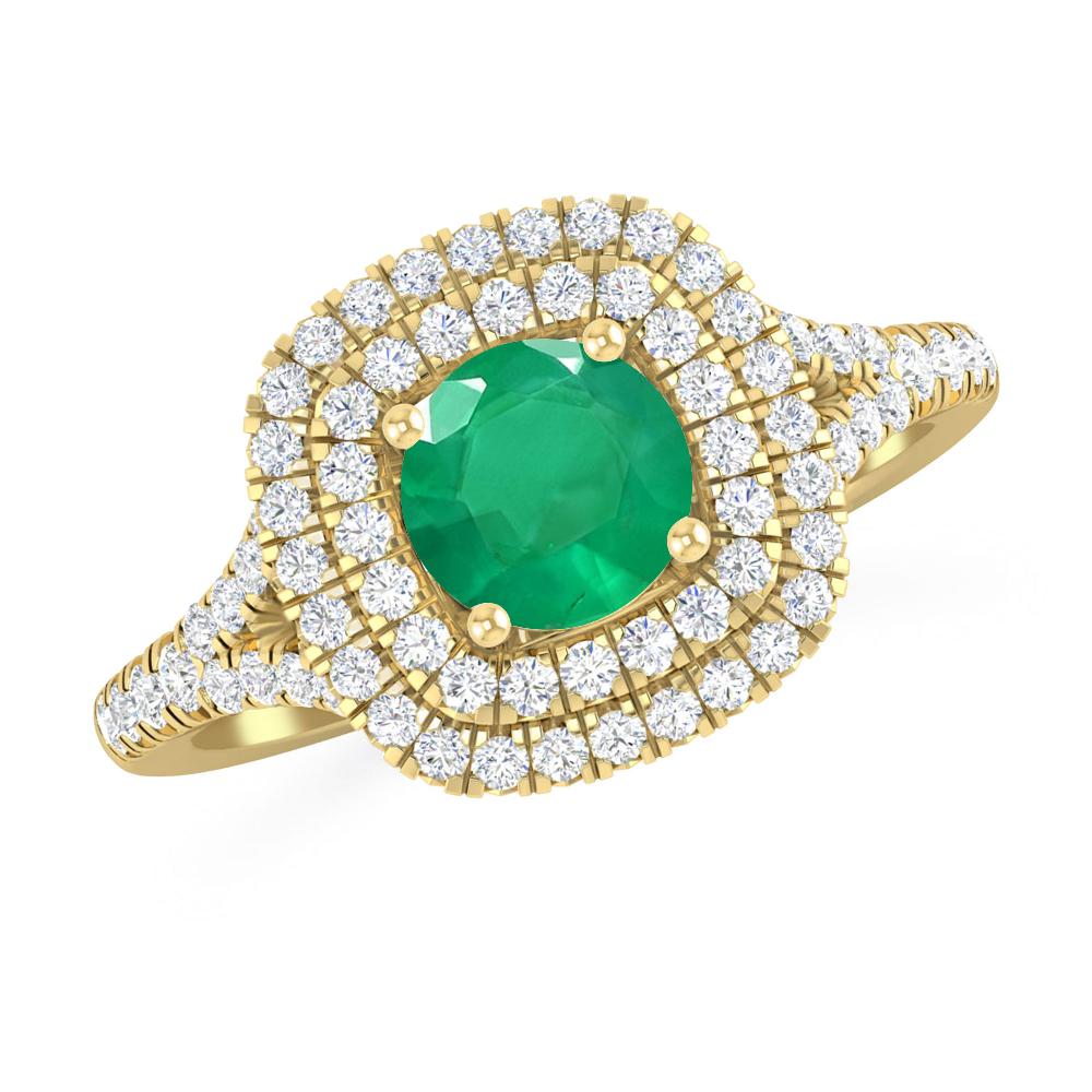 Yellow Gold - Emerald