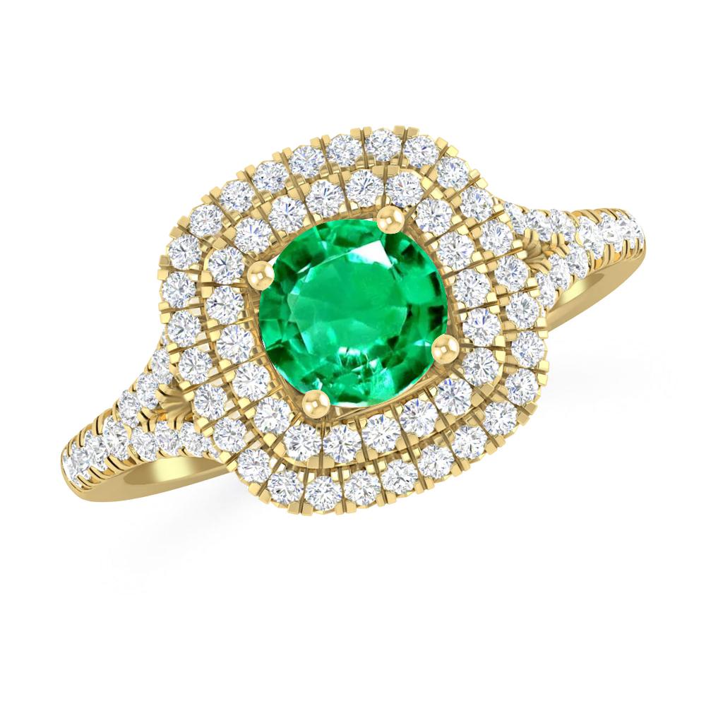 Yellow Gold - Emerald