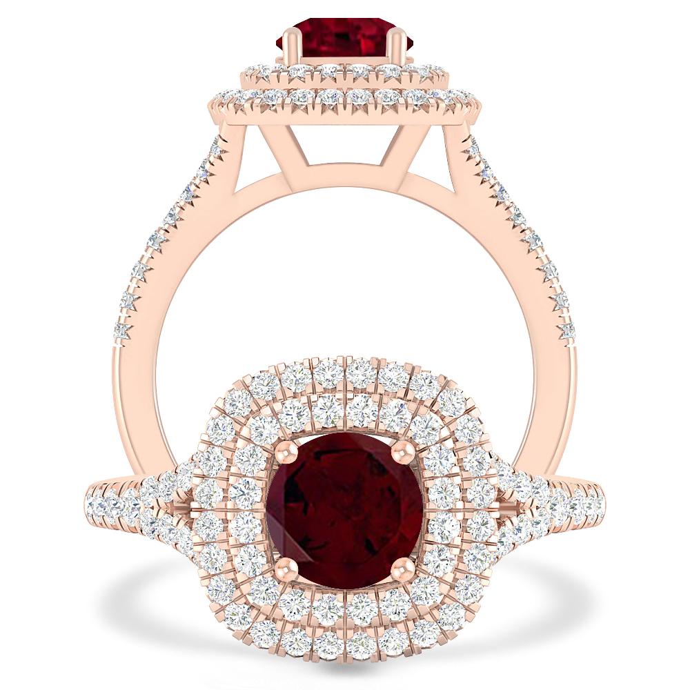 Rose Gold - Garnet