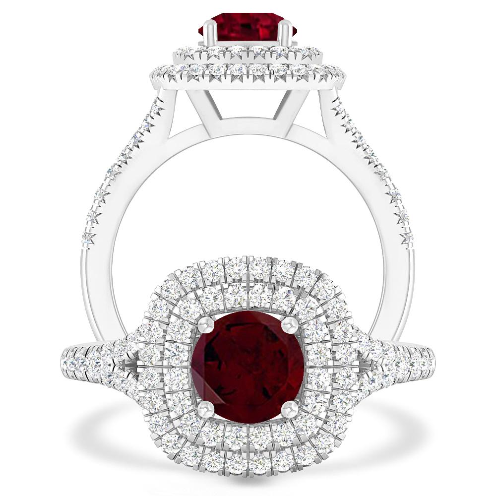 White Gold - Garnet