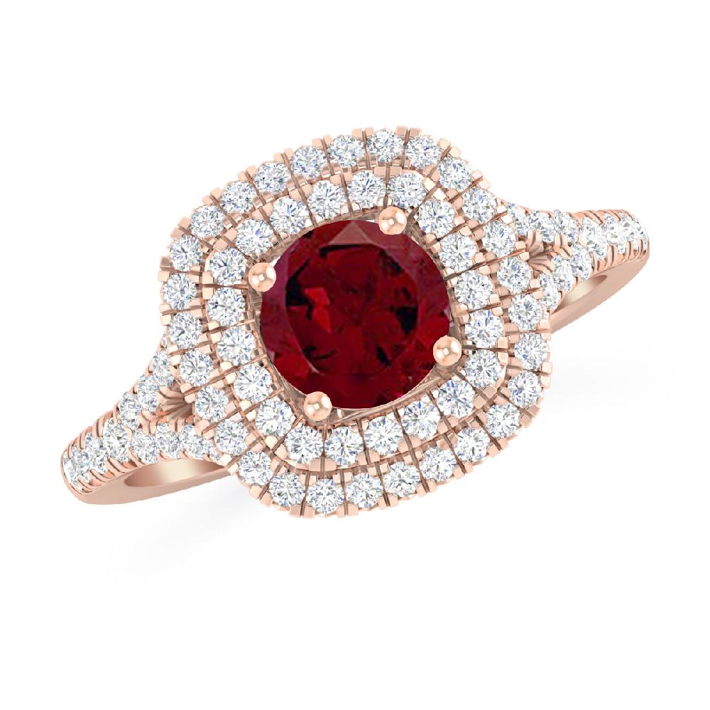 Rose Gold - Garnet