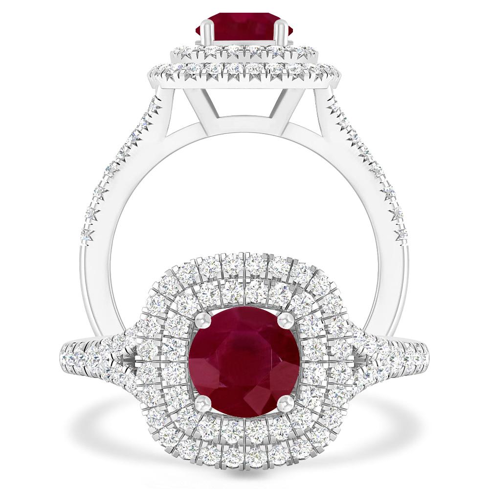 White Gold - Ruby