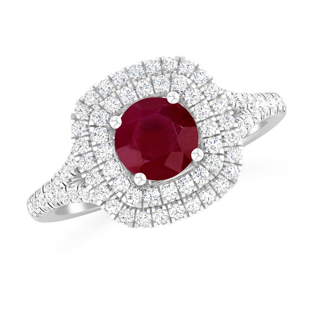 White Gold - Ruby