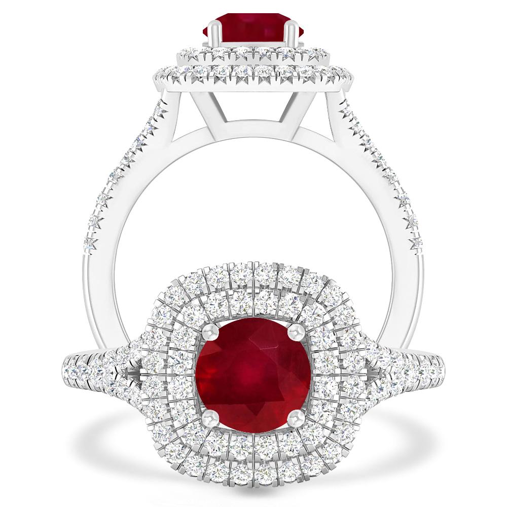 White Gold - Ruby