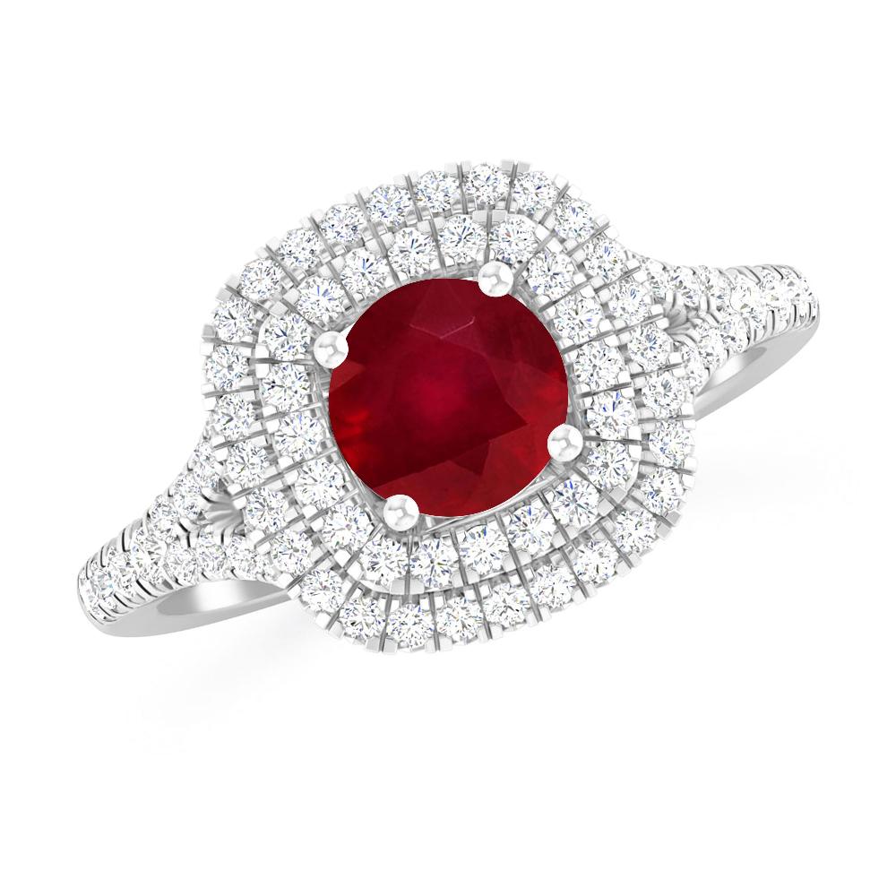 White Gold - Ruby