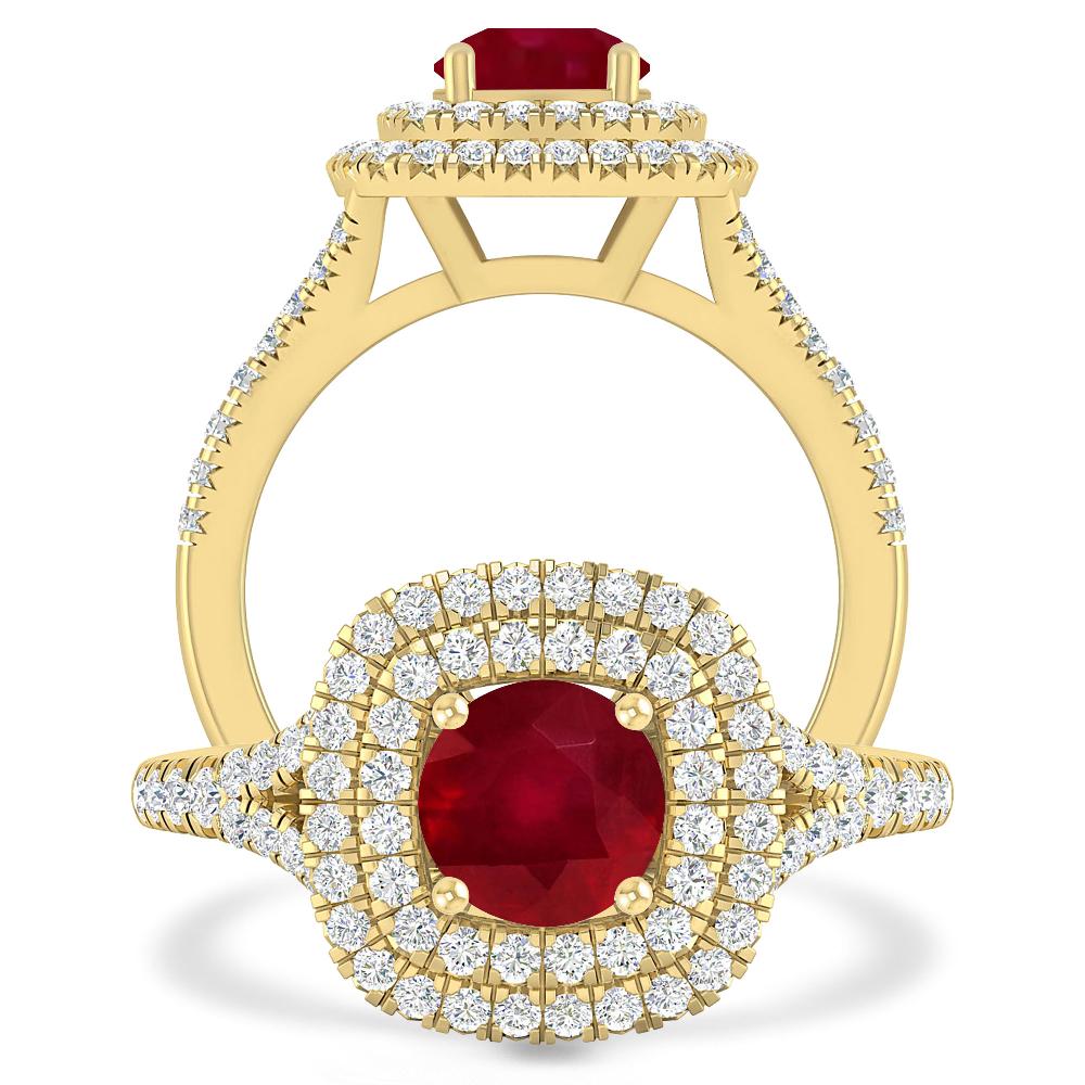 Yellow Gold - Ruby