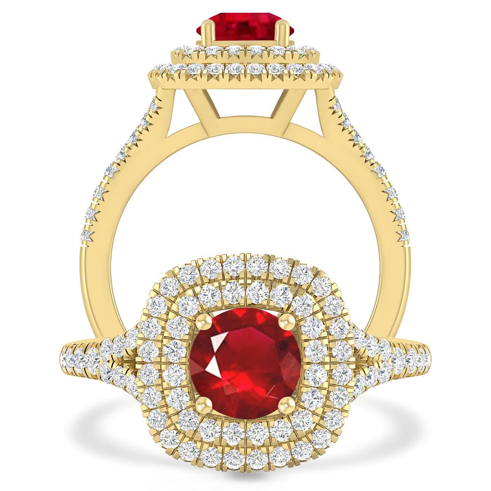 Yellow Gold - Ruby