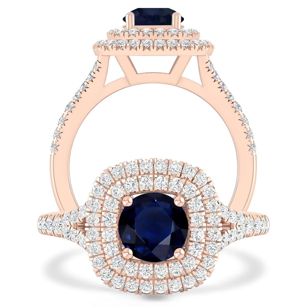 Rose Gold - Sapphire