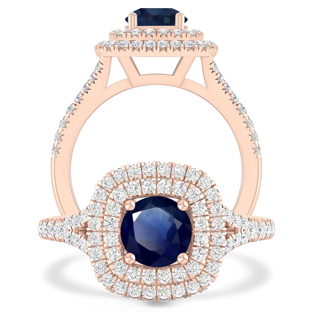 Rose Gold - Sapphire