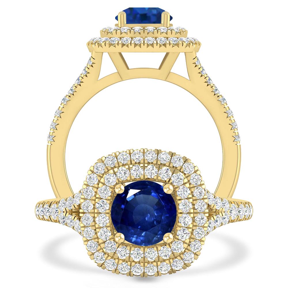 Yellow Gold - Sapphire