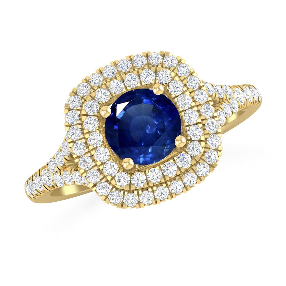 Yellow Gold - Sapphire