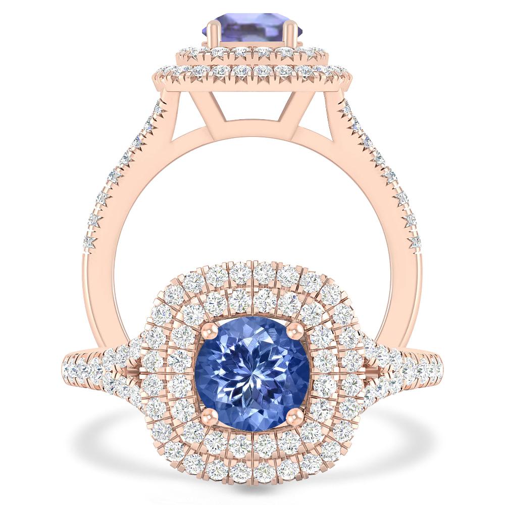 Rose Gold - Tanzanite