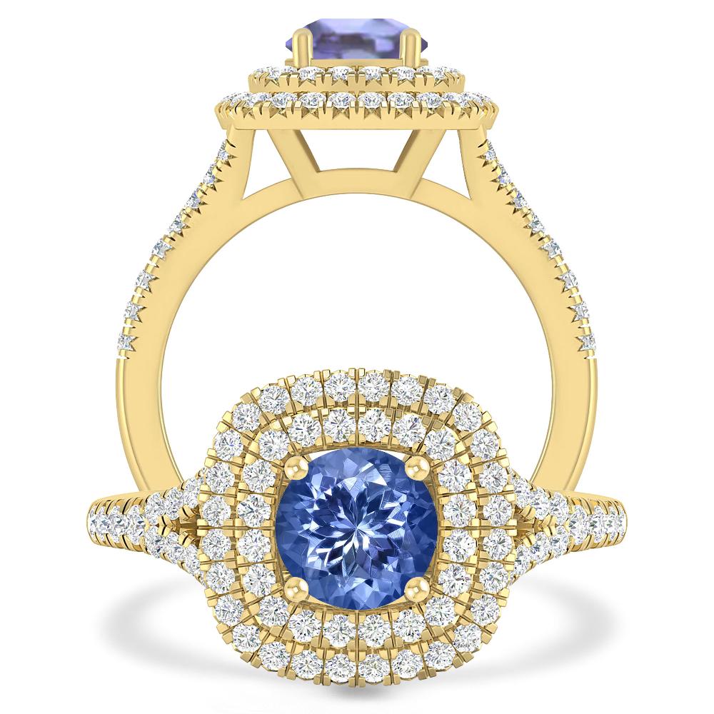 Yellow Gold - Tanzanite