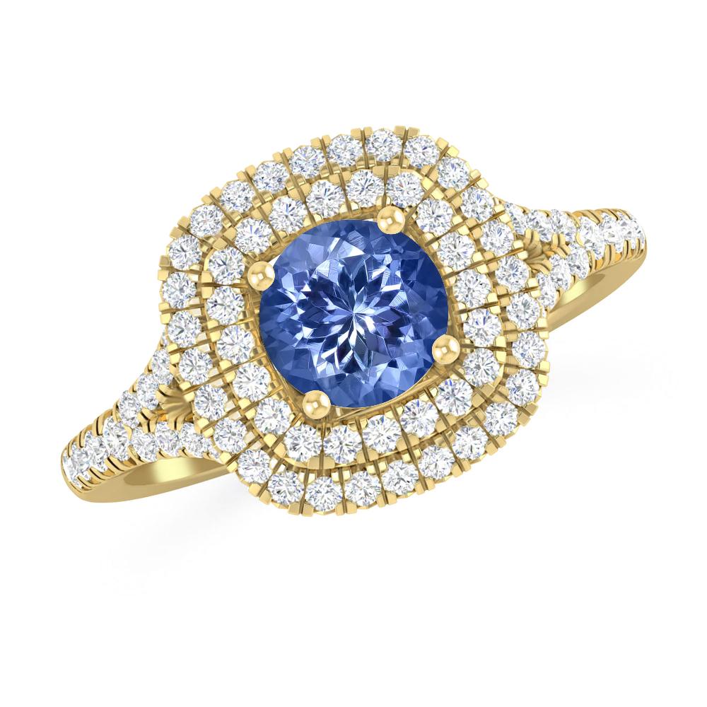 Yellow Gold - Tanzanite