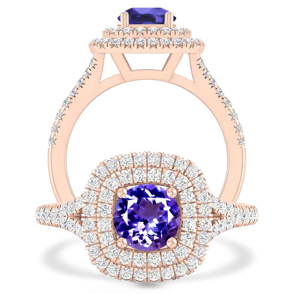 Rose Gold - Tanzanite