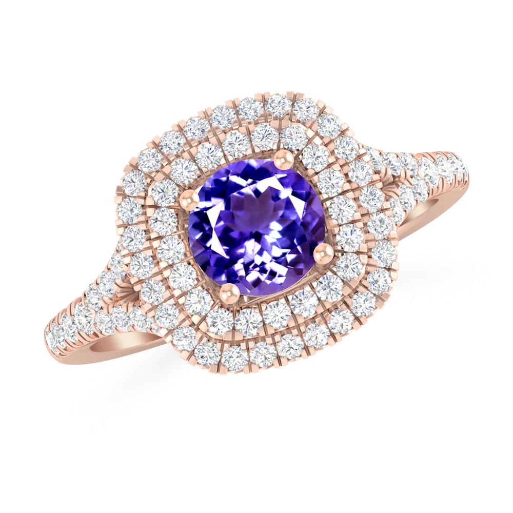 Rose Gold - Tanzanite