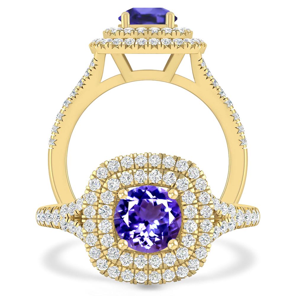 Yellow Gold - Tanzanite