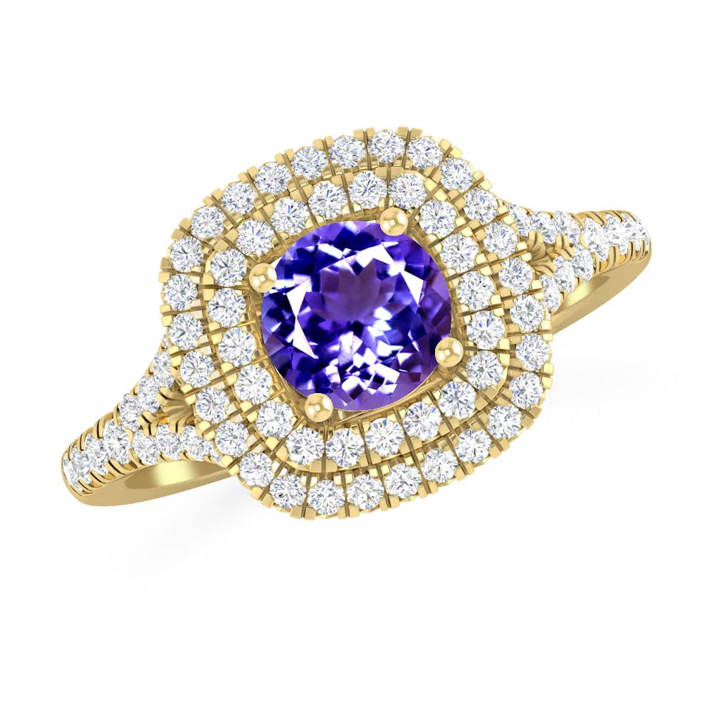 Yellow Gold - Tanzanite