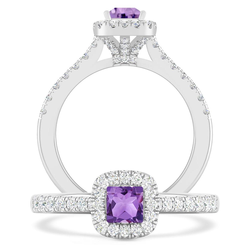 White Gold - Amethyst