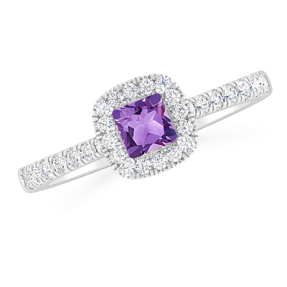 White Gold - Amethyst