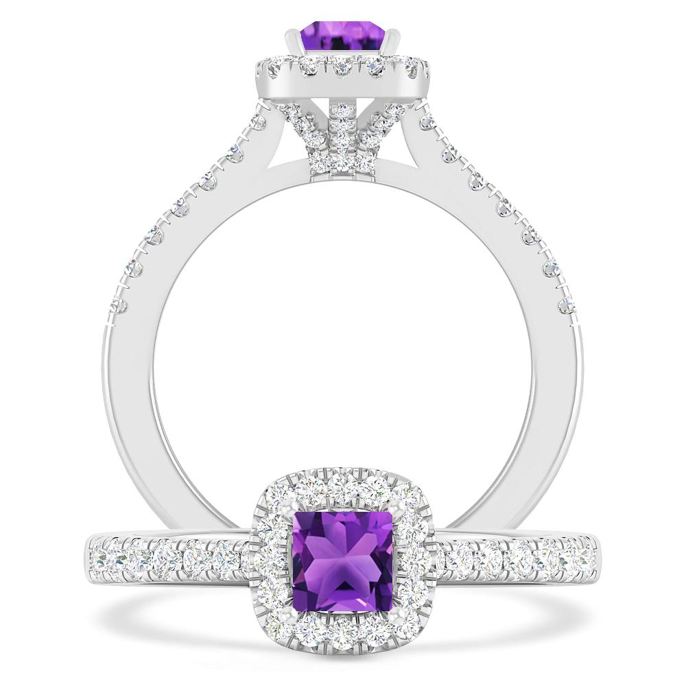 White Gold - Amethyst