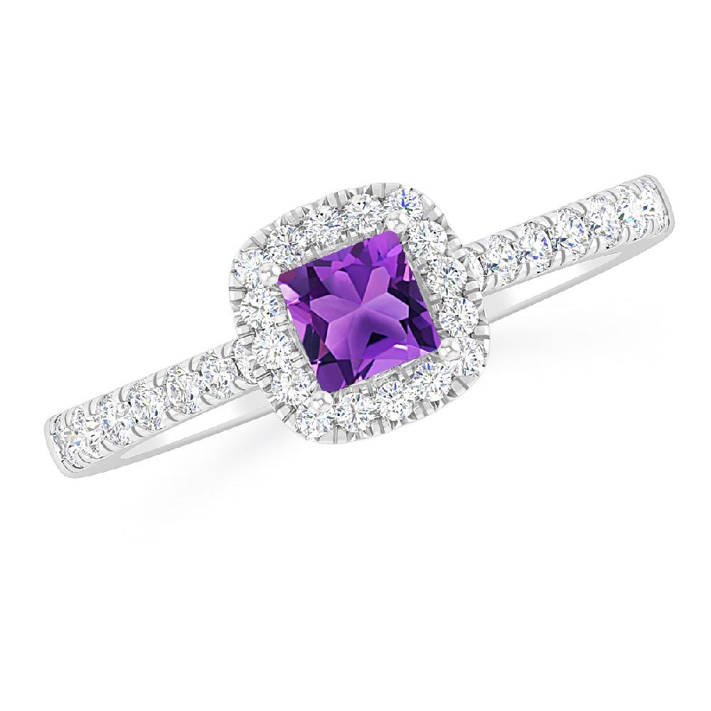 White Gold - Amethyst