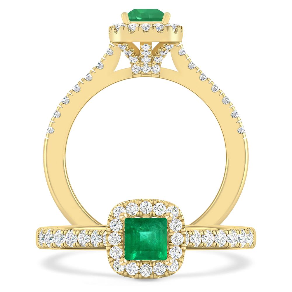 Yellow Gold - Emerald