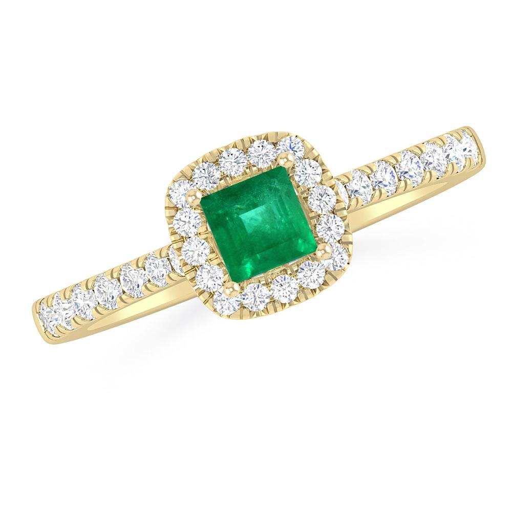 Yellow Gold - Emerald