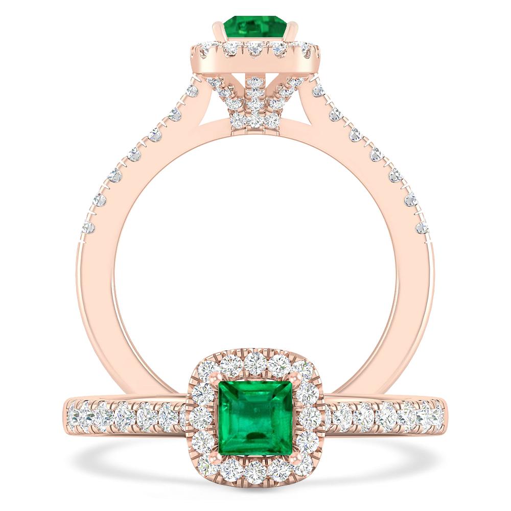 Rose Gold - Emerald