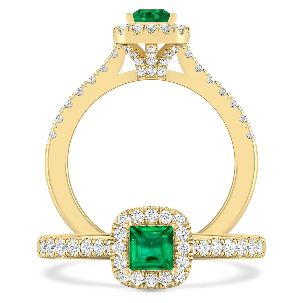 Yellow Gold - Emerald