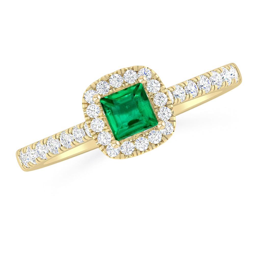 Yellow Gold - Emerald