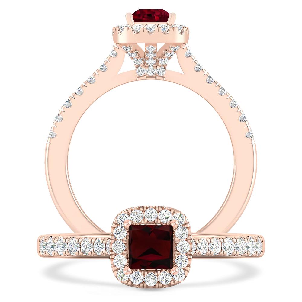 Rose Gold - Garnet