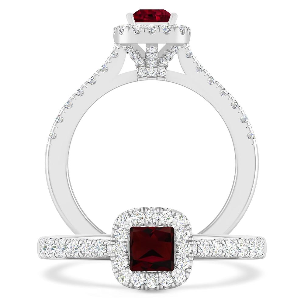 White Gold - Garnet