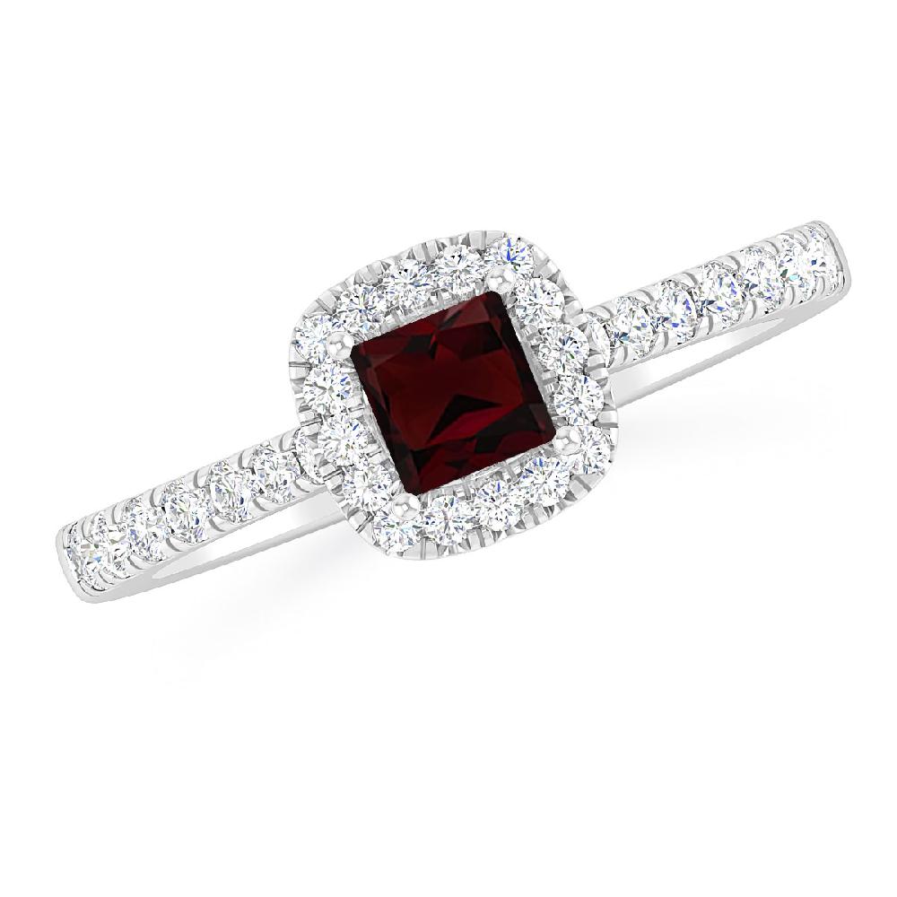 White Gold - Garnet