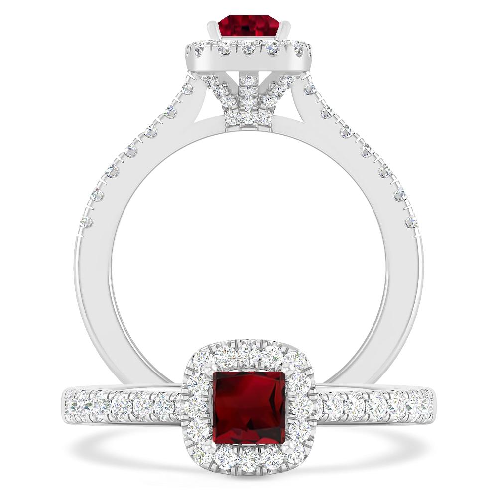 White Gold - Garnet