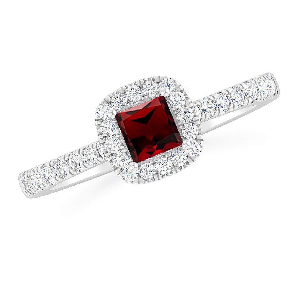 White Gold - Garnet