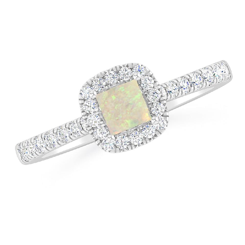 White Gold - Opal