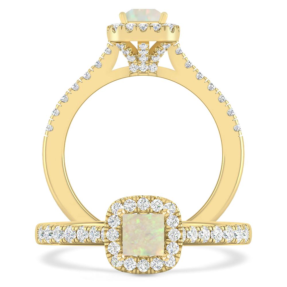 Yellow Gold - Opal