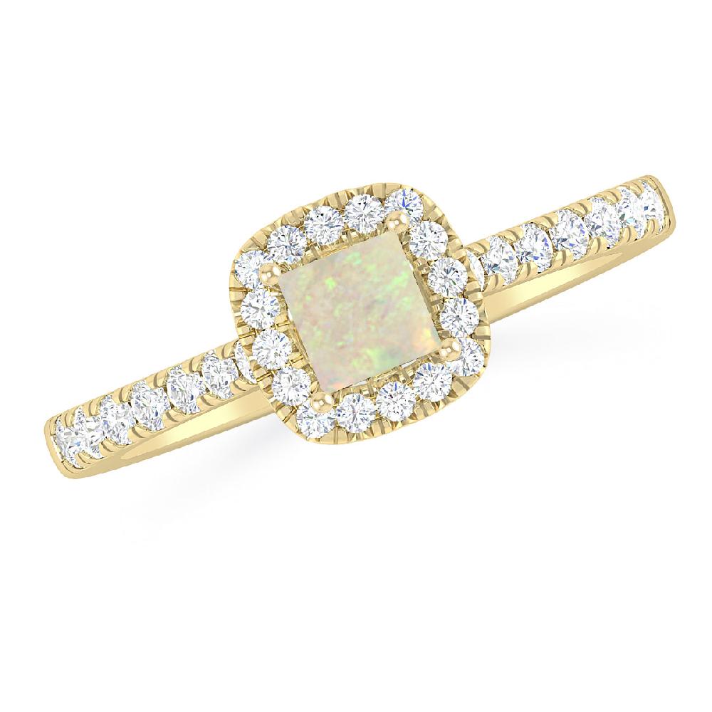 Yellow Gold - Opal