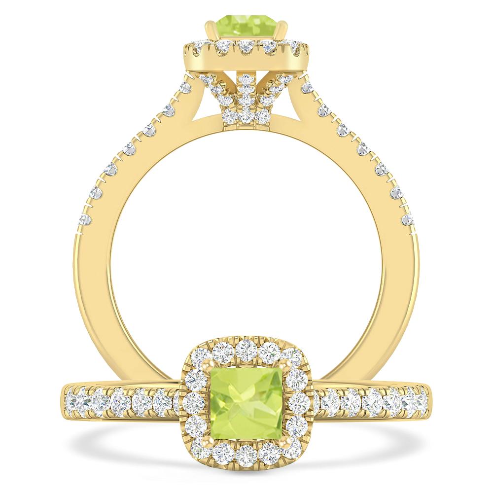 Yellow Gold - Peridot