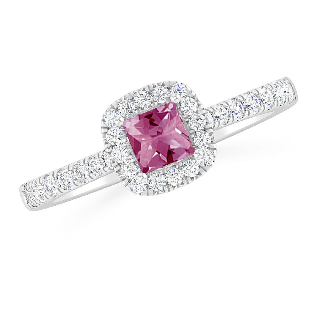 White Gold - Pink Tourmaline