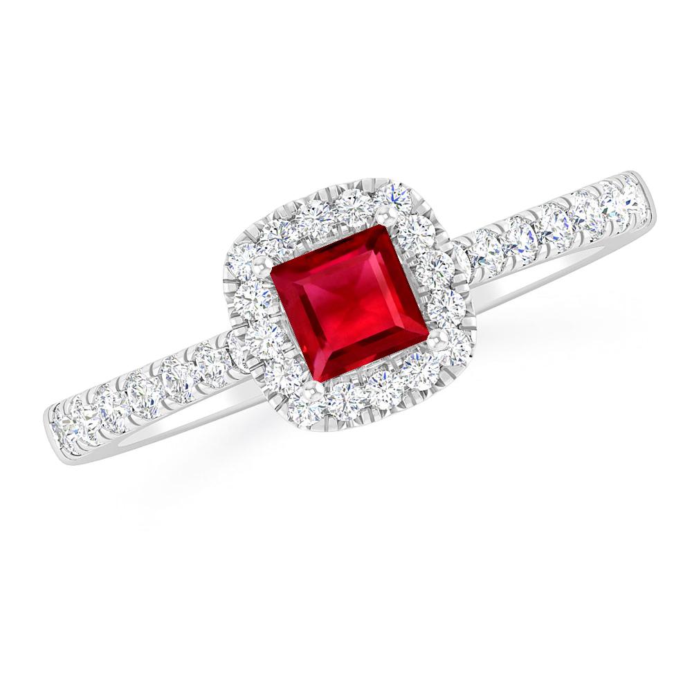 White Gold - Ruby