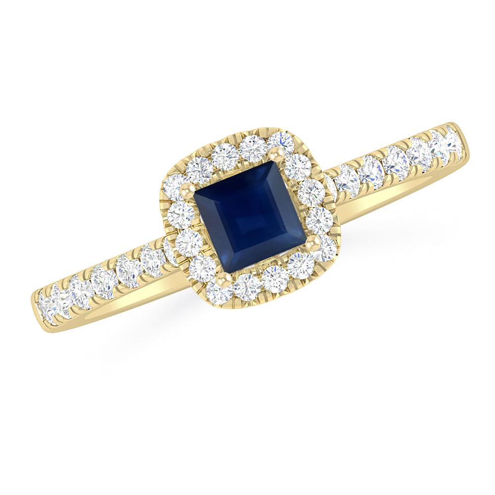 Yellow Gold - Sapphire