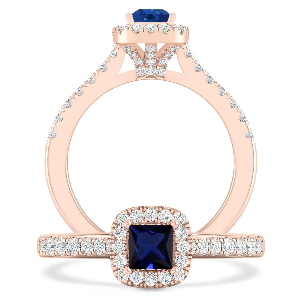 Rose Gold - Sapphire