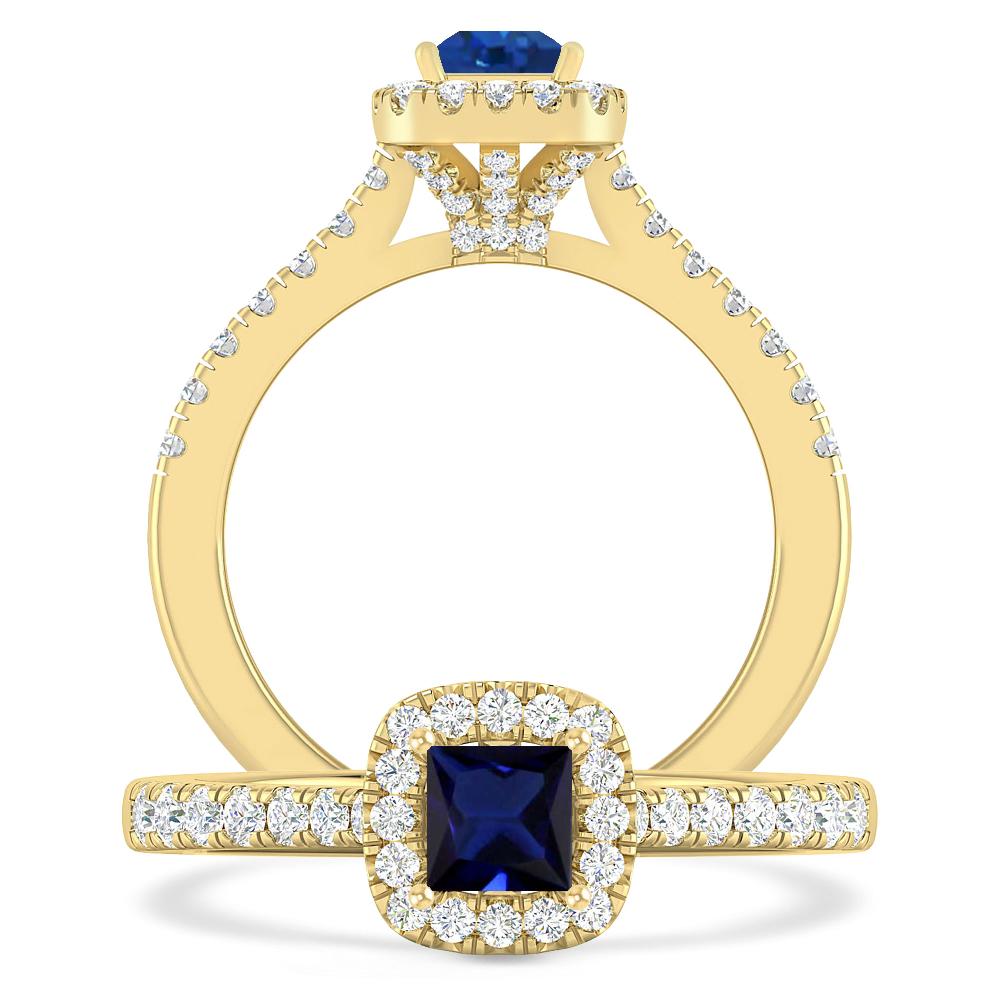 Yellow Gold - Sapphire