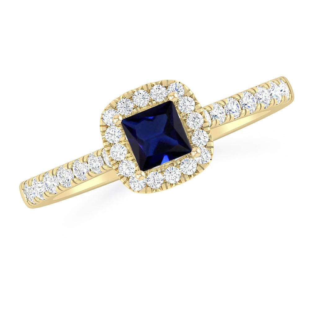 Yellow Gold - Sapphire